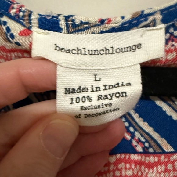 Beachlunchlounge Bundle of 3 Patterned Sleeveless Rayon Dresses Size Large - Picture 4 of 14